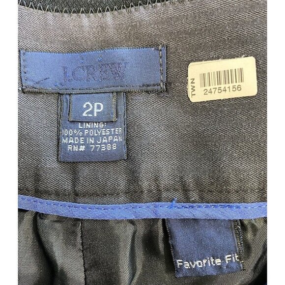 J.Crew Vintage Womens Favorite Fit Black Pleated Dress Slacks Petites Size 2 - Picture 4 of 4
